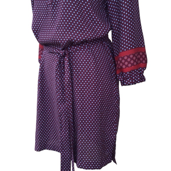 Ann Taylor Loft Long Sleeve Tie Waist Shift Dress Size Small Petites NEW - Picture 6 of 10